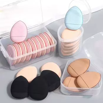 3/6 PCS Water Drop Thumb Puff Fingertip Air Cushion Powder Set Concealer Fingertip Belly Detail Mini Slipper Powder Puff