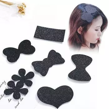 3-6 шт. черная невидимая бесшовная лента для волос, парикмахерская подушечка, держатель для волос, заколки для волос, принадлежности для парикмахерских, профессиональные инструменты для укладки волос, сделай сам