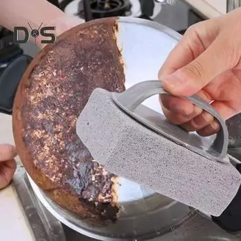 3/6 шт. чистящие кирпичи для ручных бассейнов пемзовый камень чистящий блок для плиты с ручкой плавательная пемза для посуды чистящий камень ржавчина известь кальций 3pcs