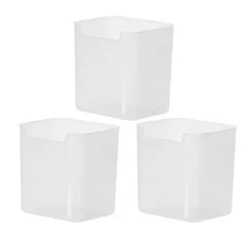 3/6 шт. Контейнеры для хранения в холодильнике, Органайзер для овощей и фруктов, Не содержат БФА, Большой вместимости, Прозрачные полки и дверцы холодильника 3pcs