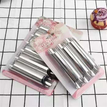 3/6 шт. Конусы для выпечки, спиральные трубочки из нержавеющей стали для круассанов, рожки для хлеба, кондитерские изделия, формы для тортов, печенья, десертов, кухонный инструмент