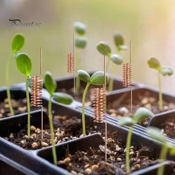 3/6 шт. медная проволочная катушка для садоводства, электрокультуры, медные антенны, колья, спиральные медные катушки, колья для комнатных и уличных растений D