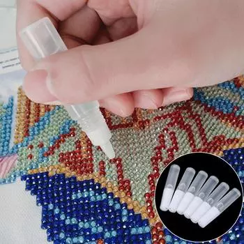 3/6 шт. Новые игольные художественные изделия для рукоделия вышивка крестом алмазная живопись клей нетоксичный пластик 3Pcs