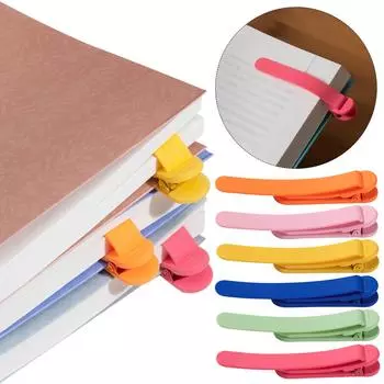 3/6 шт. Силиконовые закладки-клипсы для книг Креативные канцелярские принадлежности для блокнота Разделитель страниц Канцелярские принадлежности для студентов Офисные школьные принадлежности