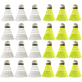 3/6 шт. воланы для бадминтона, отличная стабильность, нейлоновые воланы для бадминтона на открытом воздухе и в помещении для занятий спортом для начинающих 3pcs yellow