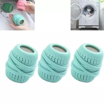 3/6PCS Washing Machine Laundry Ball Reusable Dryer Balls Clothes Cleaning Ball Fabric Softener Dispenser Ball for Washer
