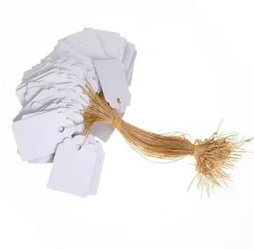 3,6x2,5 см, лот, 100 шт., полоска, садовая этикетка, подвесная бирка для растений, мини-знаки для семян, хит продаж One Size белый