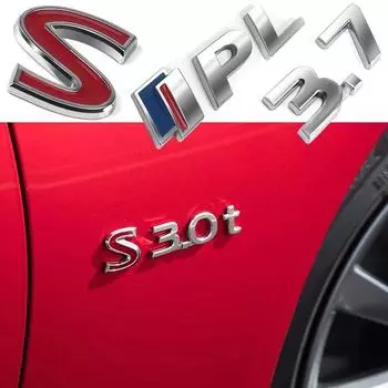 3,7 S IPL 3D металлическая наклейка с логотипом для Q70 QX30 QX60 Q60 QX80 Q50 QX50 Q60S, тюнинг автомобиля, крыло, багажник, паспортная табличка, аксессуары S