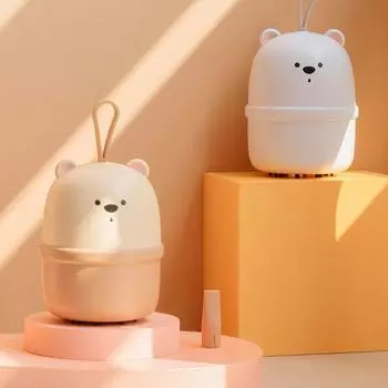 3.7V 2.5W Мини Настольный Пылесборник USB Зарядка Мини Портативный Медведь Малыш Настольный Клавиатура Пылесос 0.8A Ток Зарядки белый