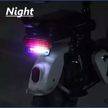 3.7V 90MAH Мотоциклетные светодиодные аварийные огни Свет Алюминий