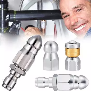 3/8 1/4 мужская сливная мойка под давлением, очистка канализационных труб, вращающаяся насадка для струйной очистки для дома, сада
