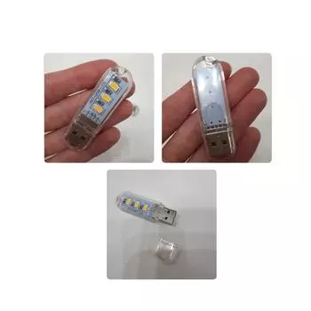 3 8 24 светодиода Mini USB DC 5V лампа для чтения книг портативный настольный ночник ультра яркий SMD5730 световой шарик для портативного зарядного устройства ПК ноутбука