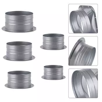 3-8-дюймовая круглая труба, фланец воздухоотводчика, металлическая трубка, соединитель шланга вентиляции, фитинг выхлопного канала, вентиляционное оборудование системы воздуха