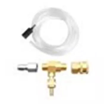 3/8-дюймовый регулируемый набор сифонных шлангов для инжектора химического мыла для мойки высокого давления белый/жёлтый