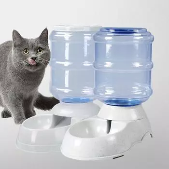 3,8 л автоматическая кормушка для домашних животных, поилка для собак и кошек, диспенсер большой емкости для собак, кошек, собак