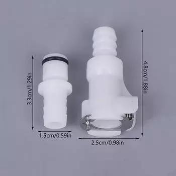 3/8 Pom Medical Panel Mount Female Quick Disconnect Coupling Hose Barb Air Water Cpc Connectors