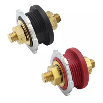 3/8 шпилька премиум-класса удаленный аккумуляторный соединительный пост разъемы латунные сменные клеммы для автомобиля кемпинга автофургона грузовика лодки красный