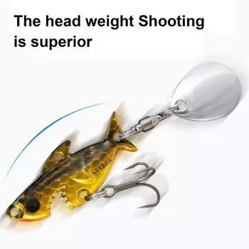 3.8CM/10G Металлическая приманка для ловли акулы с тройными крючками Spinner Sequin, искусственная жесткая приманка для дальнего заброса, ловля пресноводной соленой форели и окуня 10g синий