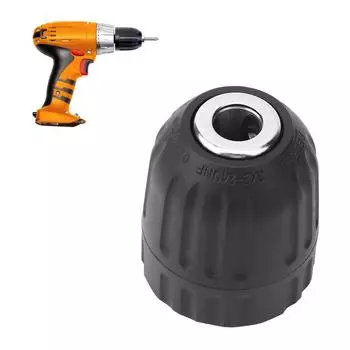 3/8in-24UNF самозатягивающийся электрический патрон-адаптер 0,8-10 мм для токарного фрезерного станка чёрный