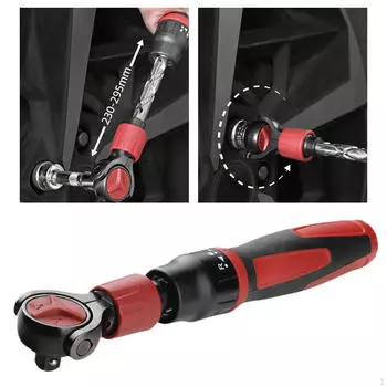 3/8inch Drive Ratchet Wrench Save Effort Adjustable Repair Tool Industrial Stable Quick Release