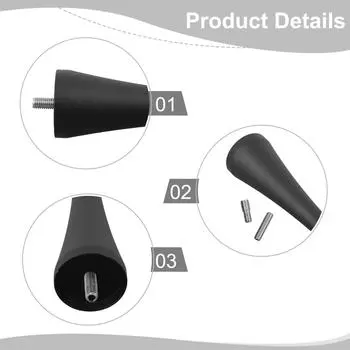3.8x1.06 дюймов антенна мачта радио 9.6x2.7 см алюминиевый свет