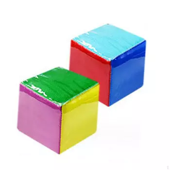 3,94-дюймовый большой кубик с прозрачным карманом, образовательный игровой реквизит, тихий, мягкий 2pcs