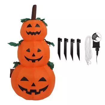 3,9-футовая надувная лампа из 3 тыкв на Хэллоуин 100?240 В Надувные тыквы на Хэллоуин