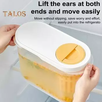 3,9 л кран для бутылки с холодной водой, диспенсер для напитков в холодильнике с широким горлом, герметичный диспенсер для напитков для лимонада, чая со льдом, соков для горячих холодных напитков жёлтый