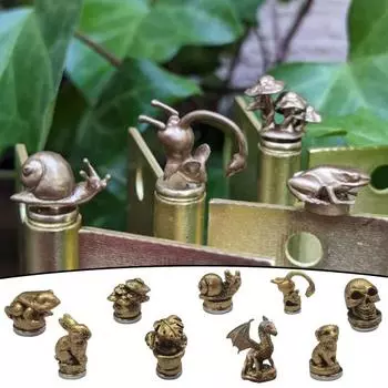 3/9 шт./комплект шарнирная головка декоративная верхняя часть винтажная летающая фигурка дракона животное смоляная статуэтка шарнир A