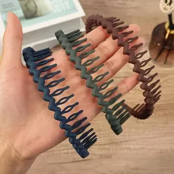 3/9 шт. Модные нескользящие повязки для волос для женщин и мужчин, простые повязки на голову, повязки для волос для умывания лица, повязки для волос волнообразной формы, аксессуары для волос