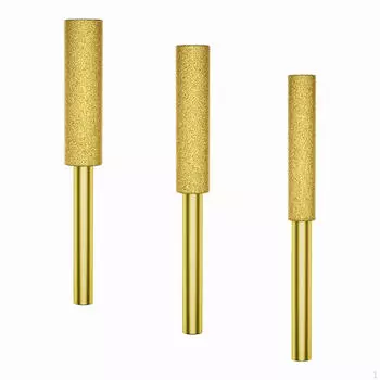 3 алмазных точилки для цепных пил, заточка портативных сменных заусенцев высокой твердости