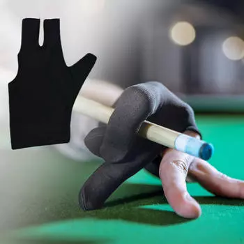 3 бильярдные перчатки, перчатки для выступлений, снукерный кий, открытый бассейн, тренажерный зал, женские и мужские левая рука Black