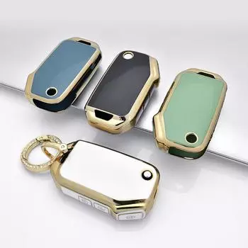 Чехол для ключей из ТПУ с 3 кнопками, держатель для брелка для KIA Sportage R Stinger GT Sorento Ceed CD Cerato Forte 2018 2019, чехол Key Case белый