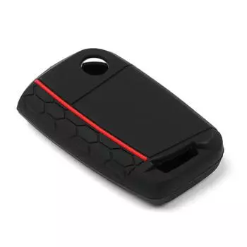 3 Button Key Silicone Car Key Cases Cover Keychain Folding Remote Key Fob Protection For VW Golf 7 MK7 Accessories
