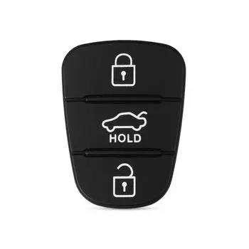 3 Button Remote Key Fob Case Rubber Pad For Hyundai I10 I20 I30 IX35 for Kia K2 K5 Rio Sportage Flip Key 2 Buttons