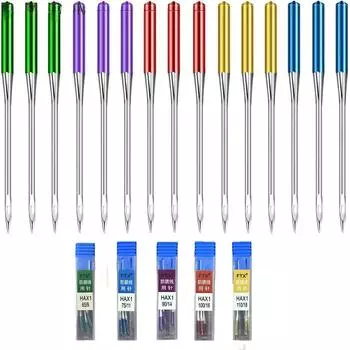 3 бутылки-9 шт., универсальные иглы для машины с обычными точками, предотвращающие прыжки, для домашней швейной машины, эластичная ткань, швейные инструменты «сделай сам» 65-9