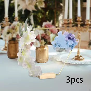 3 центральных металлических обруча с цветочным принтом, рамка для венка на деревянной основе, Ловец снов ручной работы