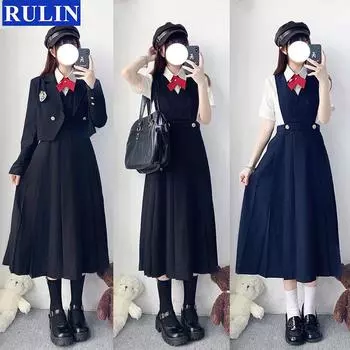 3 цвета, 6 шт./компл., униформа JK, комплект костюмов японской академии JK, наряд для школьницы JK XS