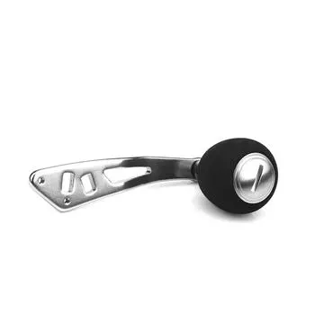 3 цвета алюминиевые ручки, ручка рыболовной катушки для инструментов для рыболовных снастей (Серебряный)