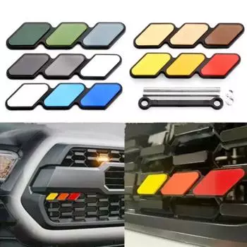 3 цвета, эмблема на передней решетке, логотип для T/oyota T/acoma T/undra 4Runner TRD Highlander Rav4 CHR, полоса воздухозаборника, автомобильные аксессуары A