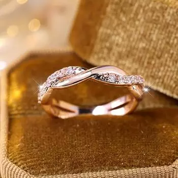 3 цвета Eternity Band, нежные белые кольца с цирконом для женщин, простое серебряное кольцо, подарок на годовщину 5 серебряный/белый