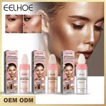 3 цвета, хайлайтер для лица, пудра, осветитель для контура, красота, макияж, косметика, фея, бриллиант, 3D, блестящая шея, ноги, щеки #2