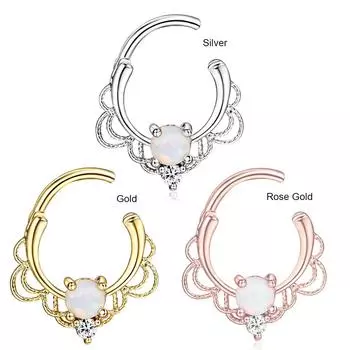 3 цвета, кольцо для носа, ноздри, обруч из нержавеющей стали, украшения для пирсинга, 16 г Gold