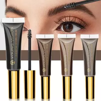 3 цвета краска для бровей стереоскопический гель для бровей квадратный водный фиксированный цвет дикая природа не легко красить