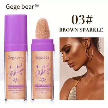 3 цвета румяна для лица Fairy Highlighter Pat Powder Sparkle Makeup Glitter Stick High Gloss Shine Bronzers Diamond Beauty #1