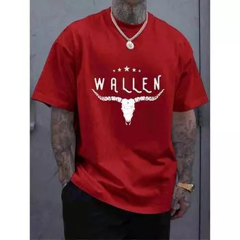 3 цвета, мужская футболка, футболка с буквенным принтом для мужчин, топ с короткими рукавами и круглым вырезом большого размера S чёрный