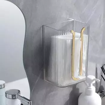 3 цвета, практичный самоклеящийся ящик для хранения полотенец для лица, U-образный держатель для салфеток, настенный держатель для бытовых товаров as the picture зелёный