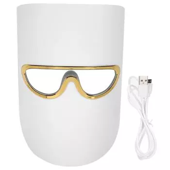 3 цвета светодиодная фотонная маска для омоложения кожи USB перезаряжаемая фотонная терапия световое устройство