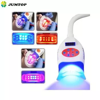 3 цвета, светодиодная лампа для отбеливания зубов, отбеливающая лампа для стоматолога, устройство для отбеливания, 10 шт., лампа с бусинами, стоматологическое оборудование US Plug синий/белый