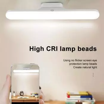 3 цвета USB перезаряжаемый светильник для шкафа подвесной магнитный светильник для спальни ночник лампа для чтения бесступенчатая регулировка яркости светильник для шкафа 3W&changeable&0.3m